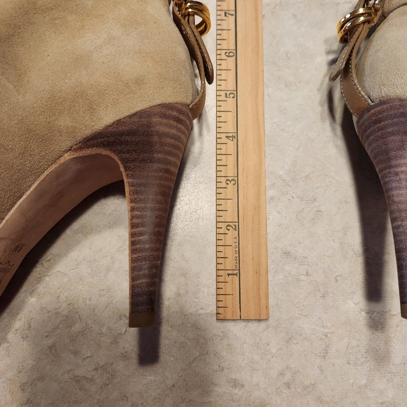 Tory Burch Suede Buckle Ankle Booties - Picture 9 of 11
